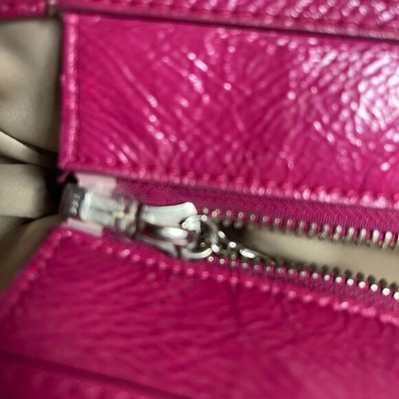 Coach Leather hot pink patent and quilted Medium Tote Bag - Picture 16 of 16